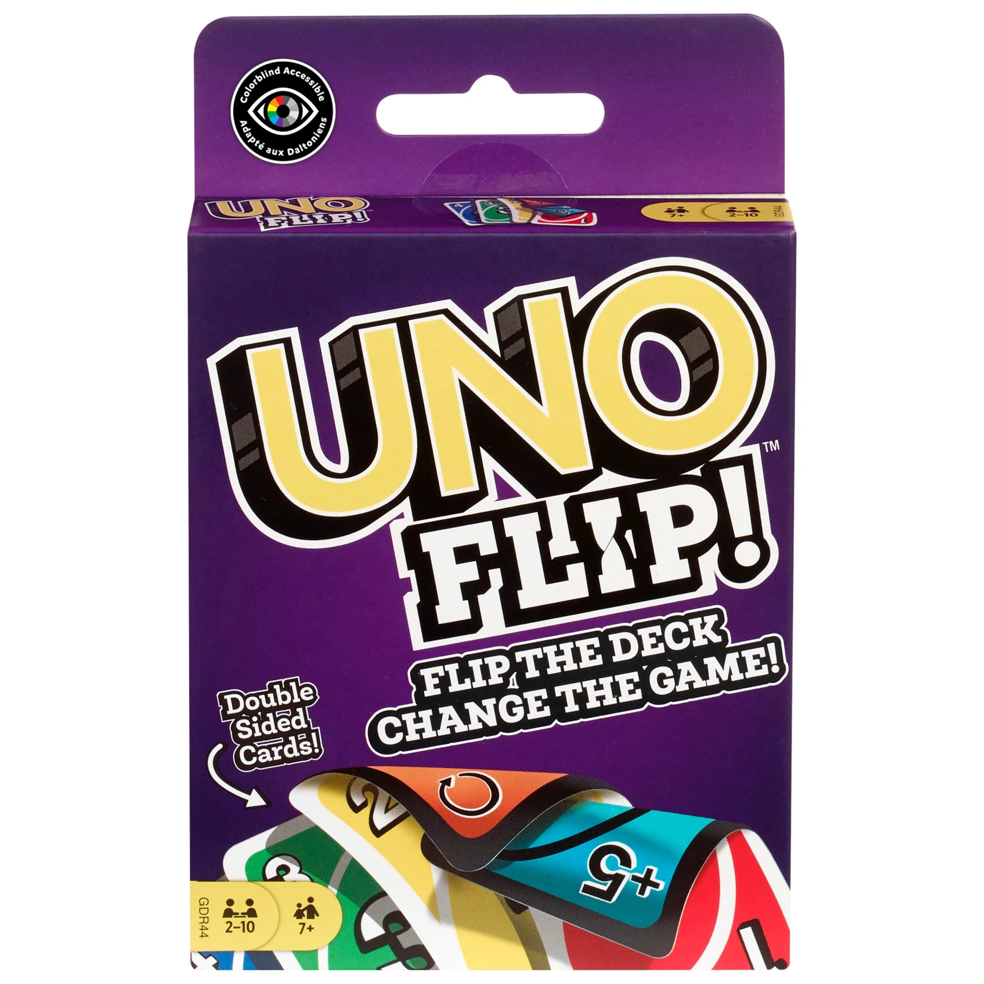 UNO Flip! Card Game for Kids, Adults & Family Night with Double-Sided Cards, Light & Dark | Walmart (US)