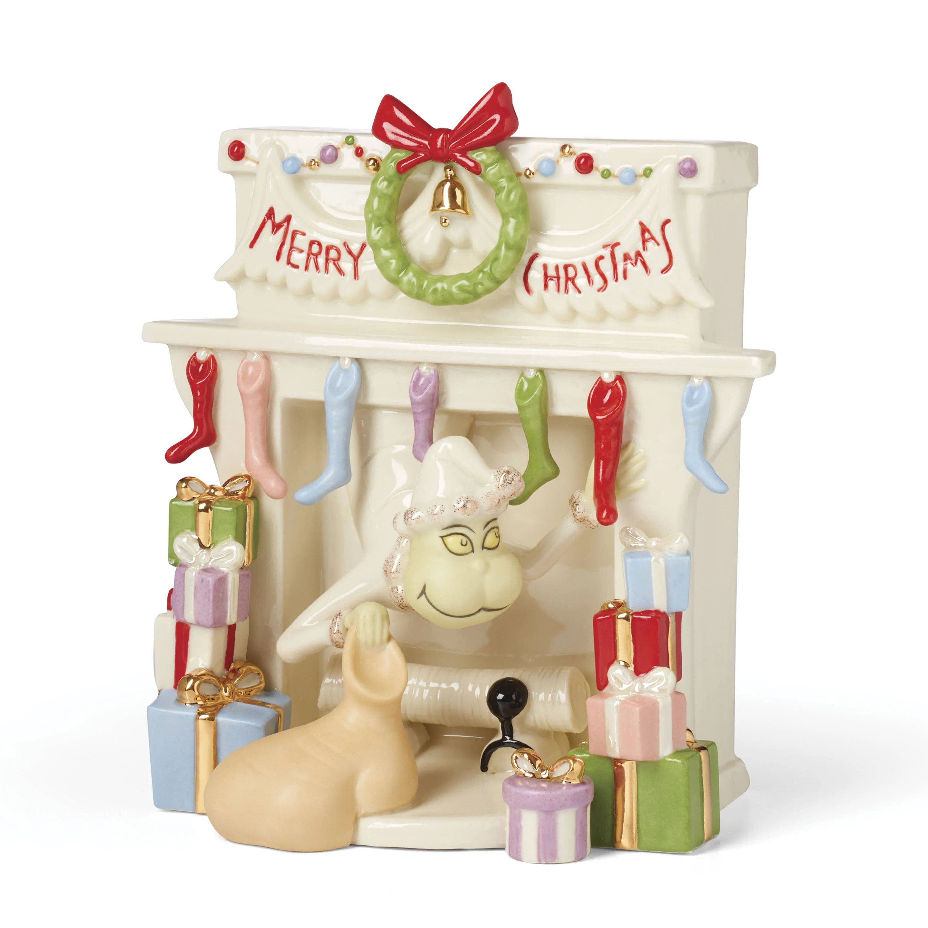 Grinch Stealing Stockings Figurine | Perigold