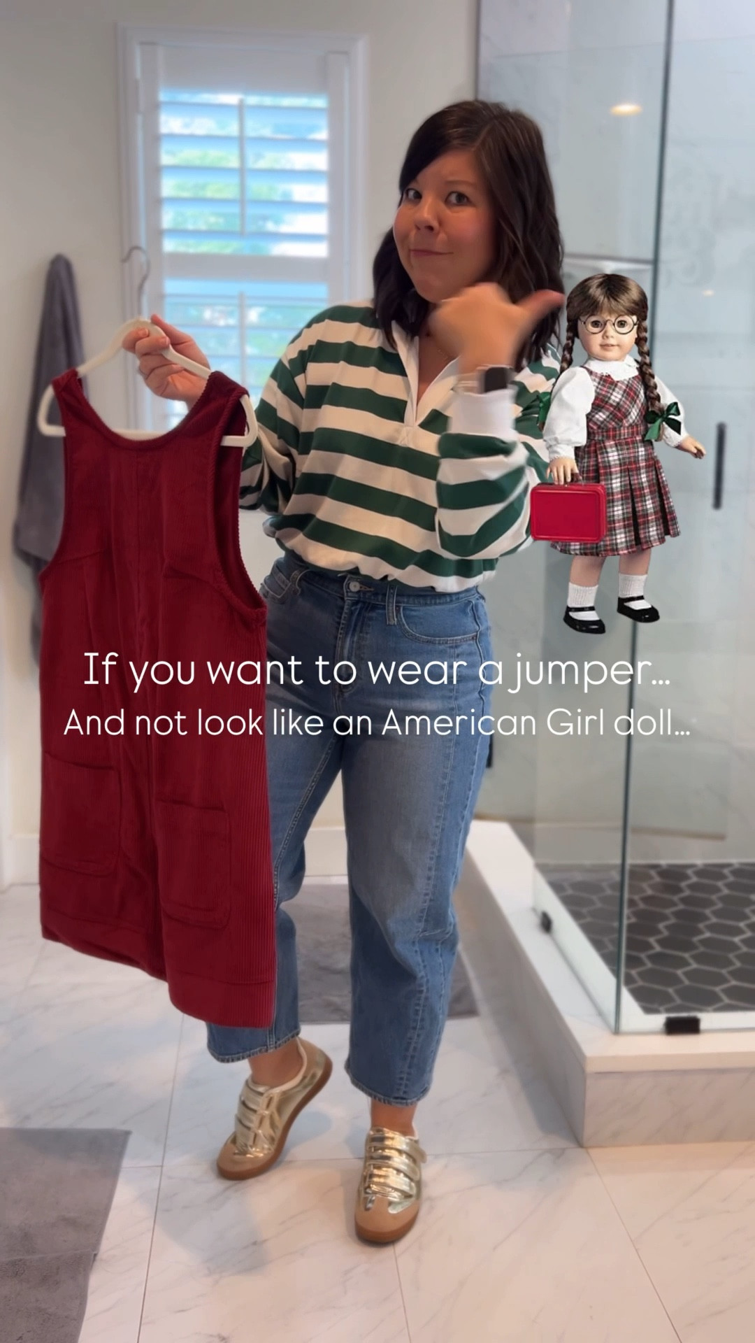 Molly ain’t got nothing on me 😂

Take your jumper from 1920 to 2025 with a few simple styling tips! I wear a medium in the jumper and mesh top :)

#LTKFindsUnder50 #LTKSeasonal #LTKStyleTip