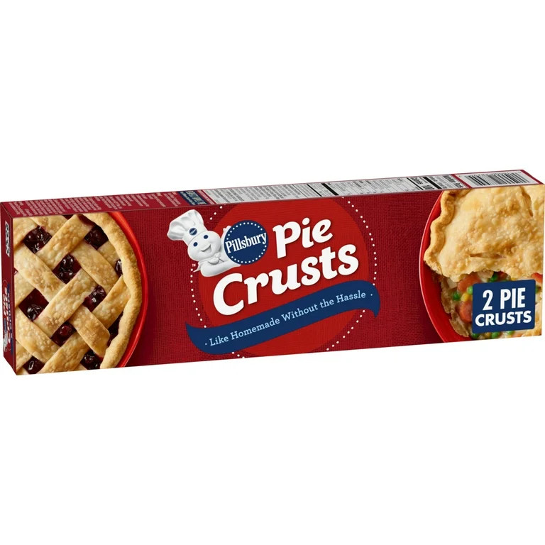 Pillsbury Premade Refrigerated Pie Crust, Two Pie Crusts, 14.1 oz | Walmart (US)