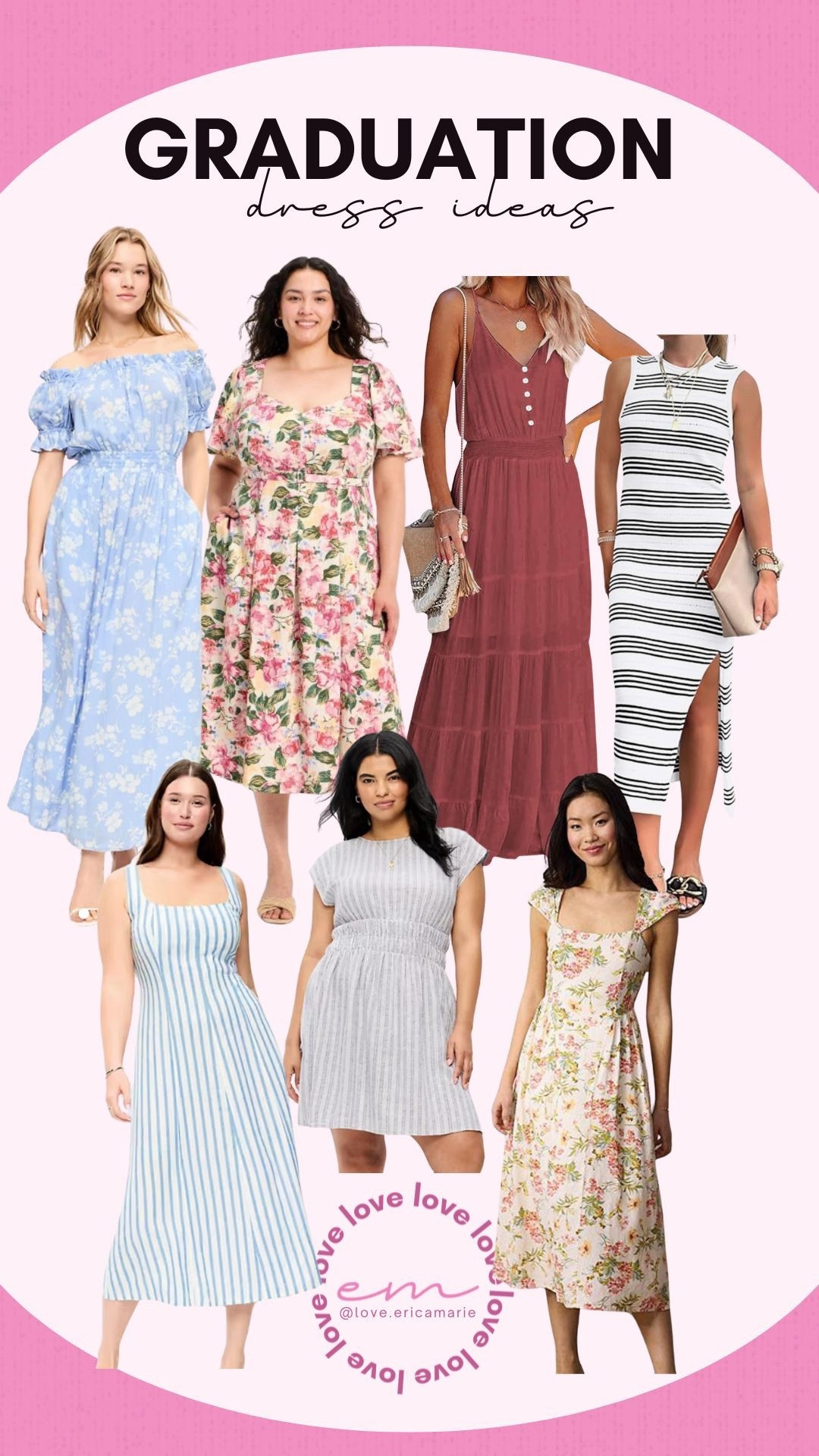 I am in utter disbelief that we are getting ready for another high school graduation. This is a day all about our kids getting ready to move to their next phase of life and it’s such a big day as parents as well. I want a dress to wear that is comfortable, flattering and age appropriate. These are my top picks for graduation and now I just need to make my decision. I can’t believe our second oldest is graduating so soon. 
Moms of 2026 seniors, mom approved spring dress, flowy floral dress, button front spring dress 

#LTKSeasonal #LTKMidsize #LTKOver40