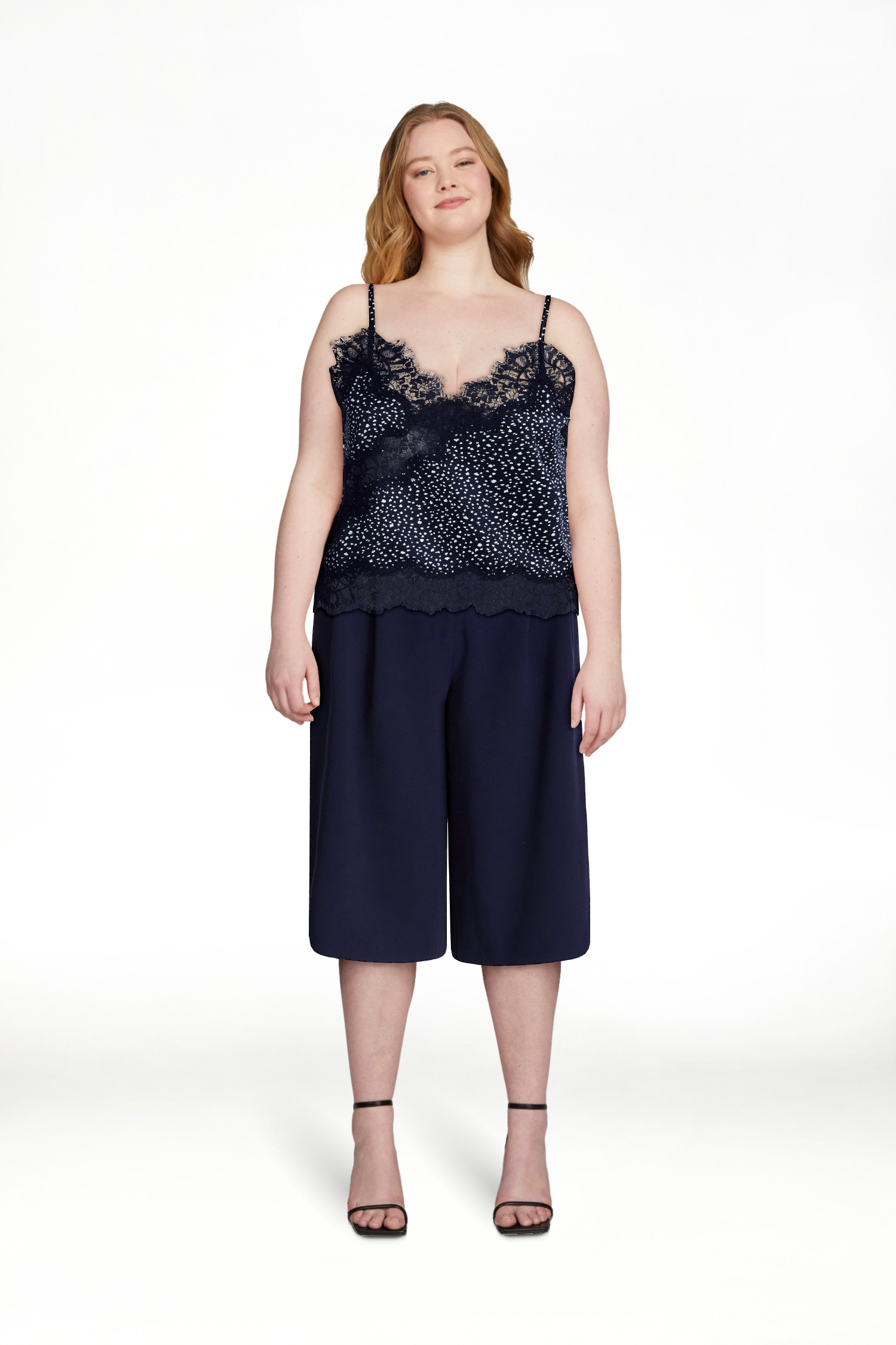 Devil Wears Prada Scoop Collection Women's Lace Trim Blouse, Sizes XS-XXL | Walmart (US)
