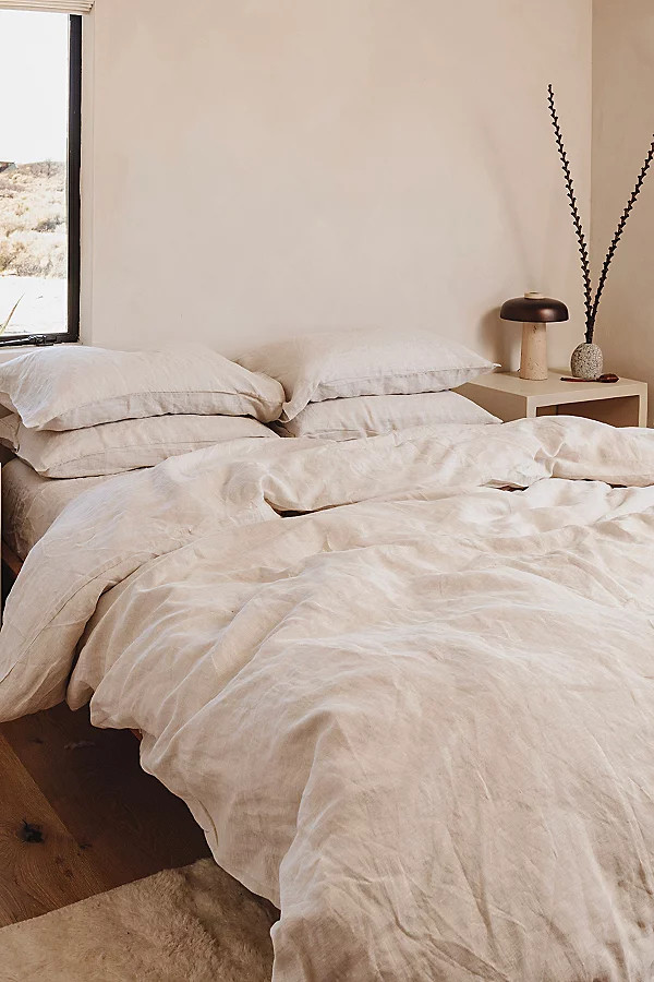 Bed Threads French Flax Linen Bedding Set in Oatmeal at Urban Outfitters | Urban Outfitters (US and RoW)