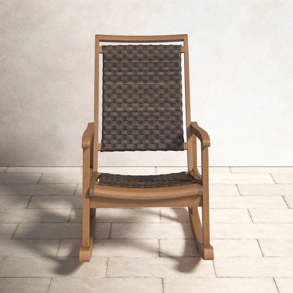 Legette Eucalyptus Solid Wood Patio Rocking Chair | Wayfair North America