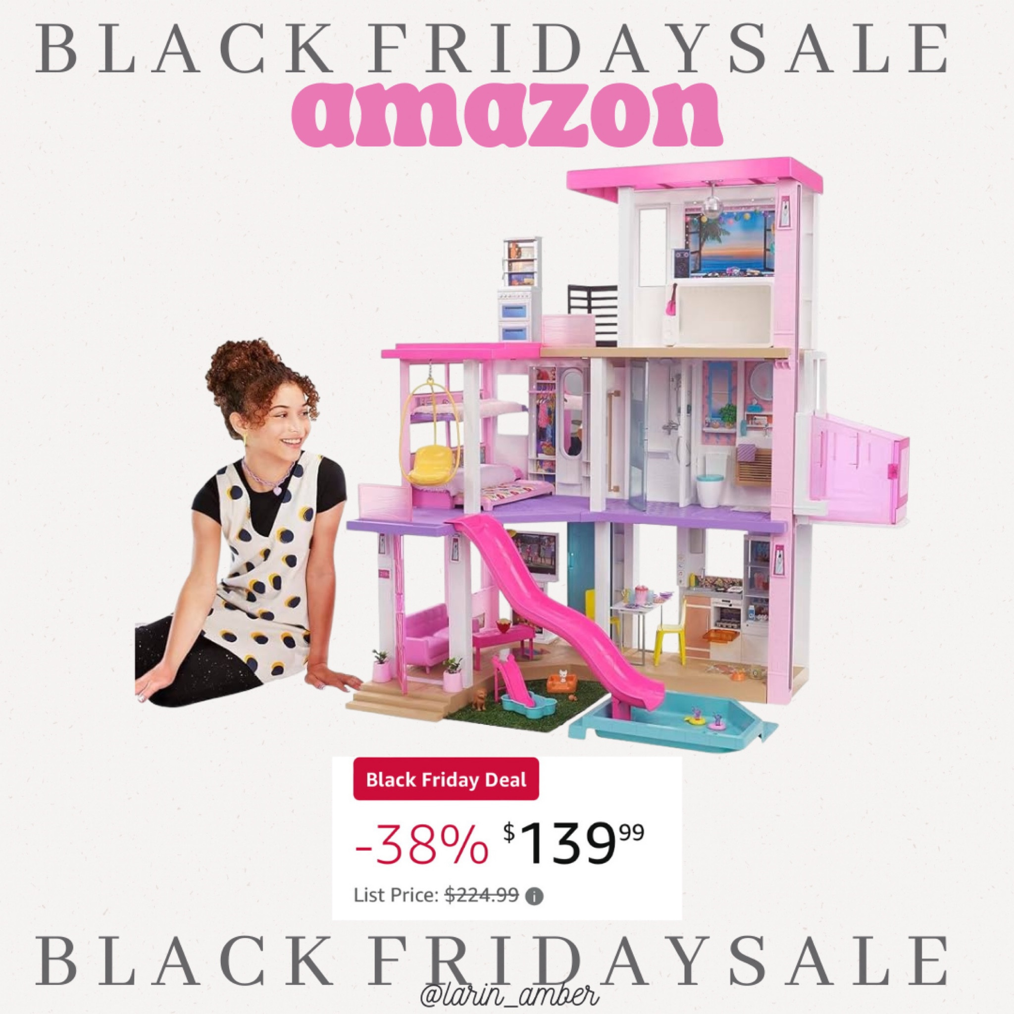 AMAZON Black Friday deal! Barbie Dreamhouse on sale! The perfect gift for little girls 



#LTKCyberWeek #LTKGiftGuide #LTKHoliday
