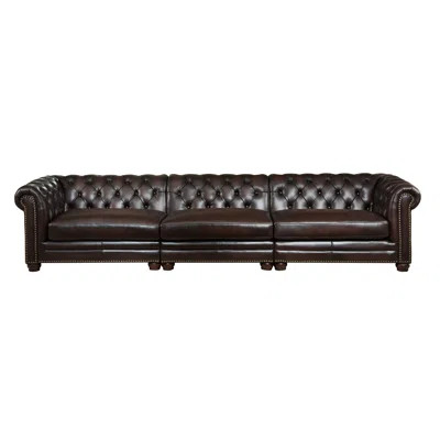 Bakersfield Leather Chesterfield Sofa Amax | Wayfair North America
