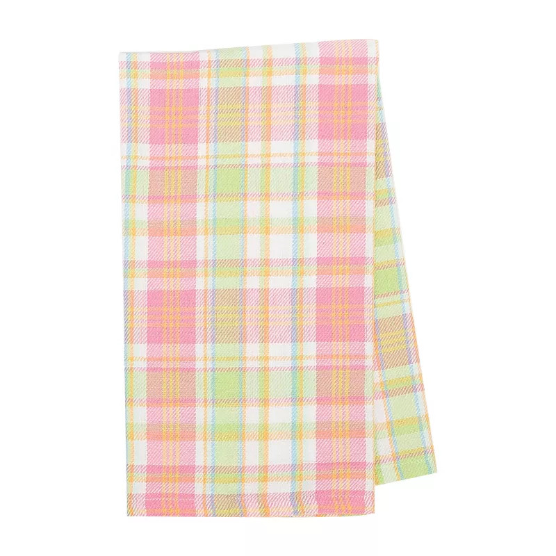 C&F Home Palm Plaid Woven Plaid Woven Cotton Easter Kitchen Towel | Target