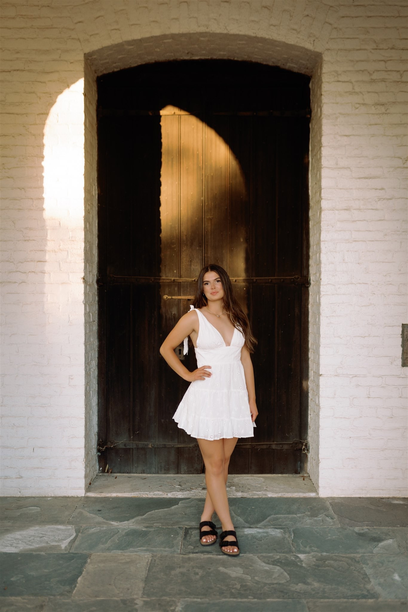 White dresses 🤝 senior photos 
#seniorphotos #whitedress 

#LTKFindsUnder100 #LTKWedding