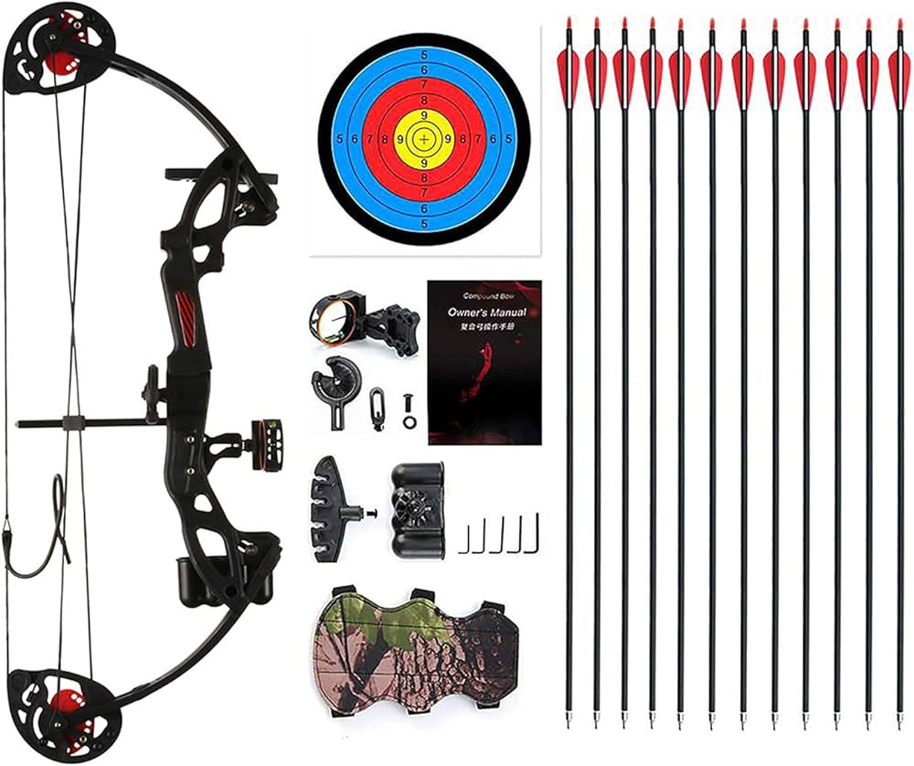 Compound Bow Archery for Youth and Beginner, Right Handed,19”-28” Draw Length,15-29 Lbs Draw ... | Amazon (US)