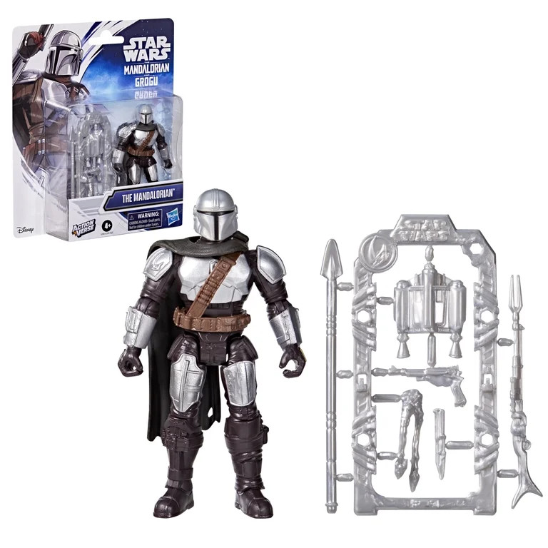 Star Wars ActionVerse The Mandalorian Action Figure & Accessories, Star Wars Toys (4.5") | Walmart (US)