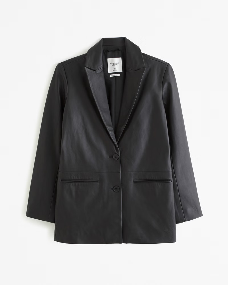 Genuine Leather Blazer | Abercrombie & Fitch (US)