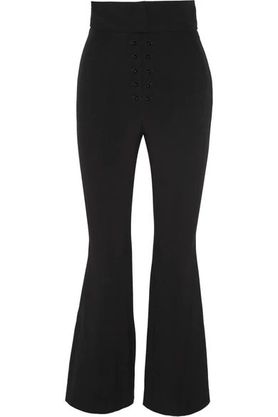Cropped cady flared pants | NET-A-PORTER (US)
