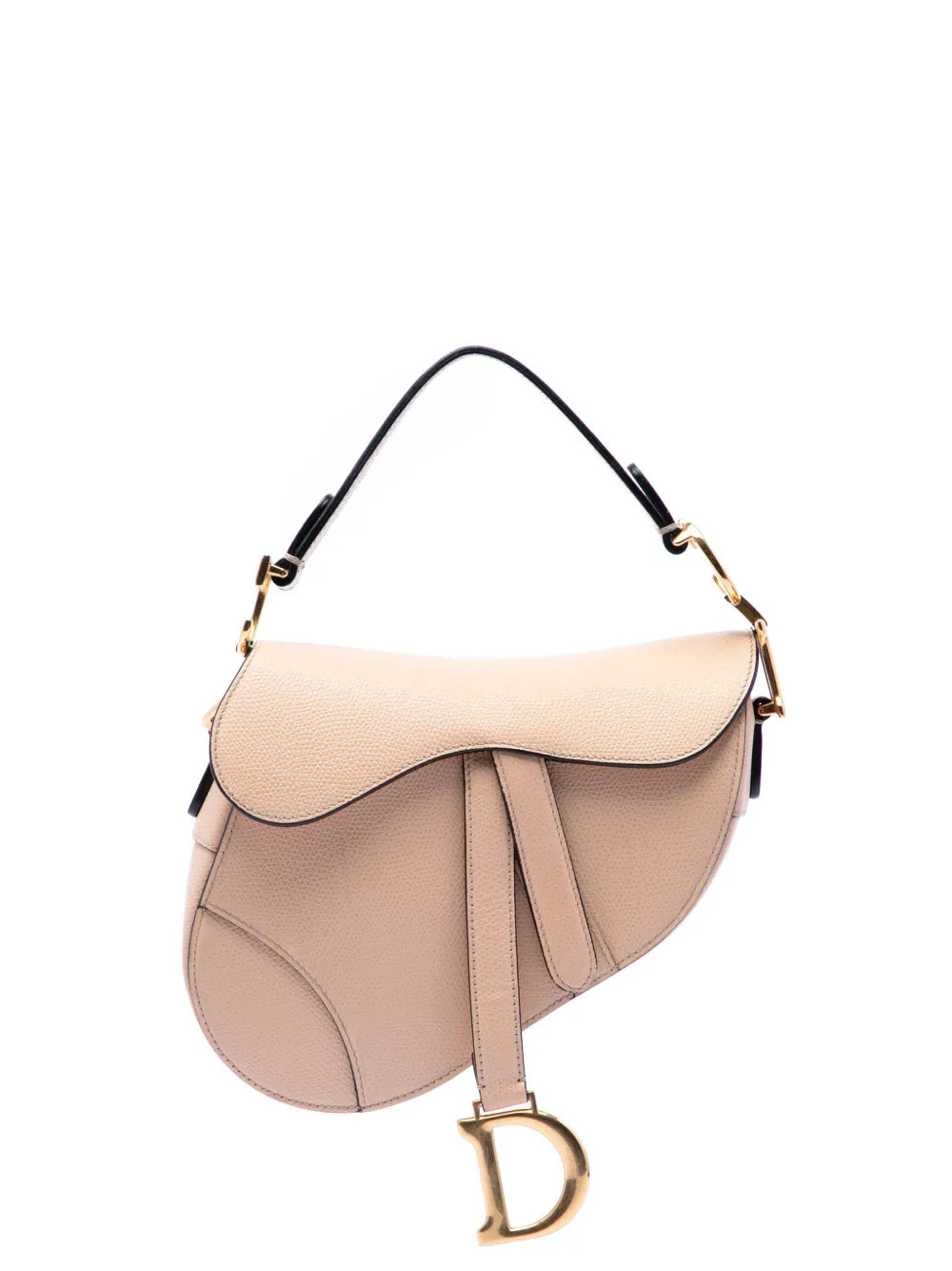 Christian Dior Pre-Owned 2018 Mini Grained Calfskin Saddle Bag satchel - Neutrals | Farfetch Global
