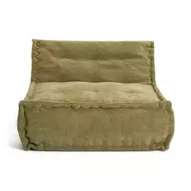 Kaikoo Estelle Quilted Bean Bag - Green | Habitat UK