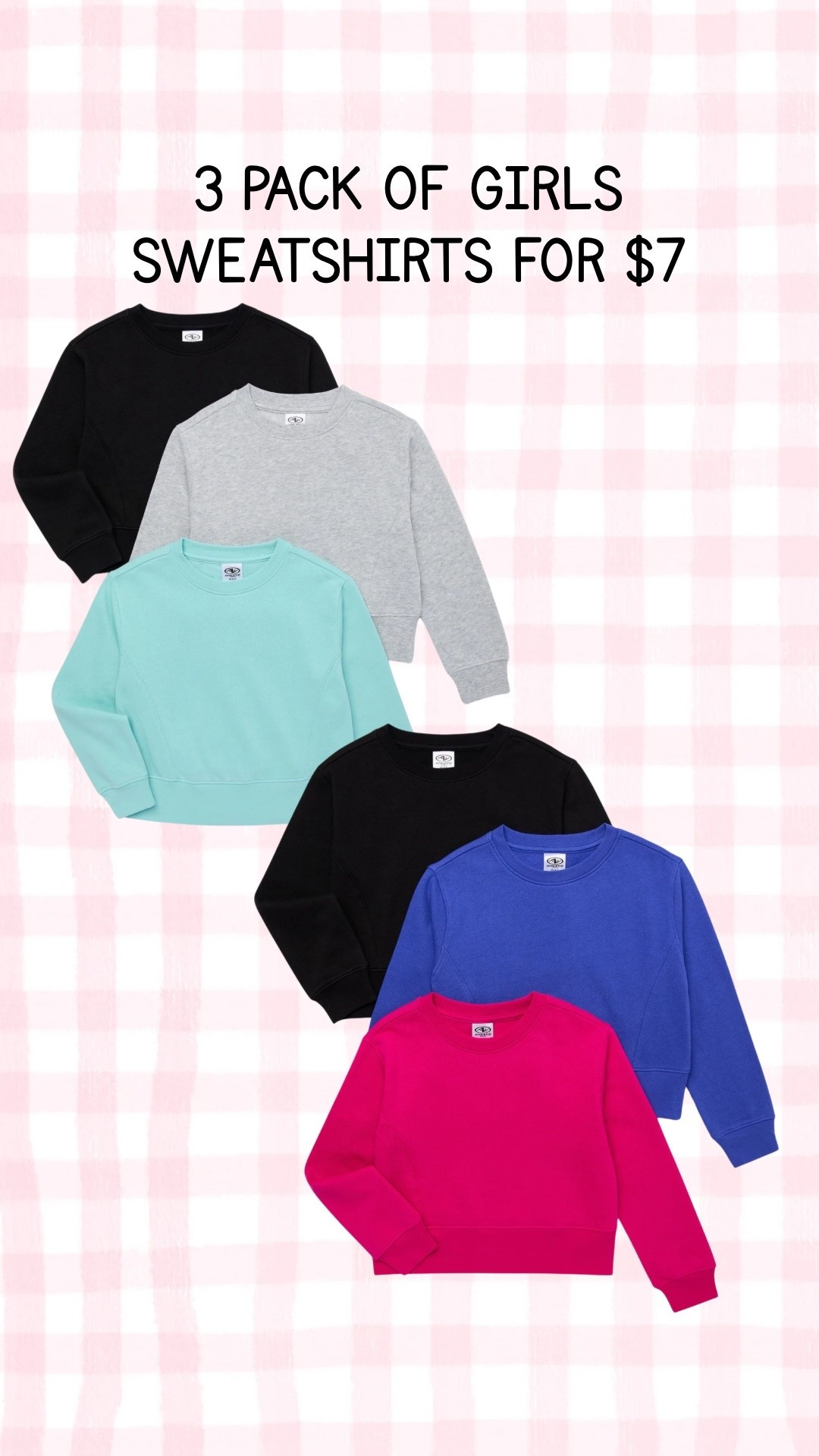 What a steal! These sweatshirts and simple and cute! Grabbing some for my daughters! I think they run a little small
so size up! *Please note price can change at any time! 

#LTKFamily #LTKKids