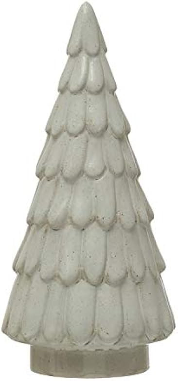 Creative Co-Op 4-1/4" Round x 9" H Stoneware Tree, Reactive Glaze, Grey (Each One Will Vary) | Amazon (US)