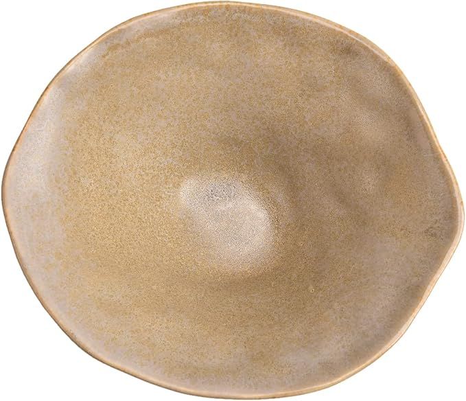 Bloomingville Organically Shaped Stoneware, Tan Reactive Glaze Bowl | Amazon (US)