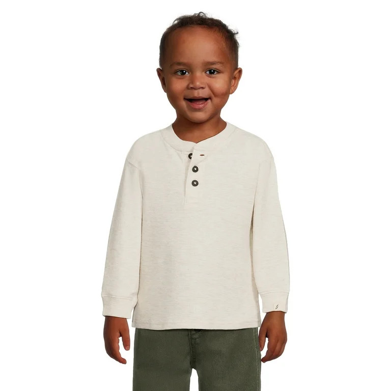 easy-peasy Toddler Boy Long Sleeve Henley T-Shirt, Sizes 12 Months-5T | Walmart (US)