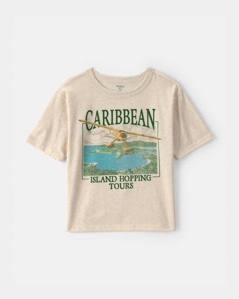 Boys 'Caribbean Island' Graphic Tee - Cream | Carter's Inc
