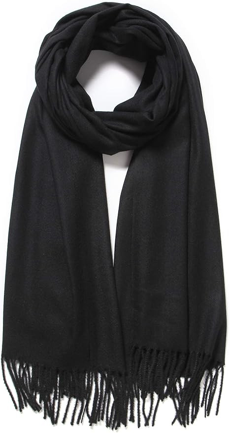 Cindy & Wendy Large Soft Cashmere Silky Pashmina Solid Shawl Wrap Scarf for Women | Amazon (US)