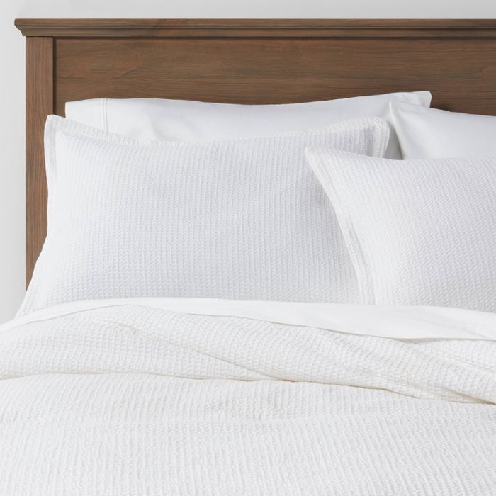 Washed Waffle Weave Comforter & Pillow Sham Set - Threshold™ | Target