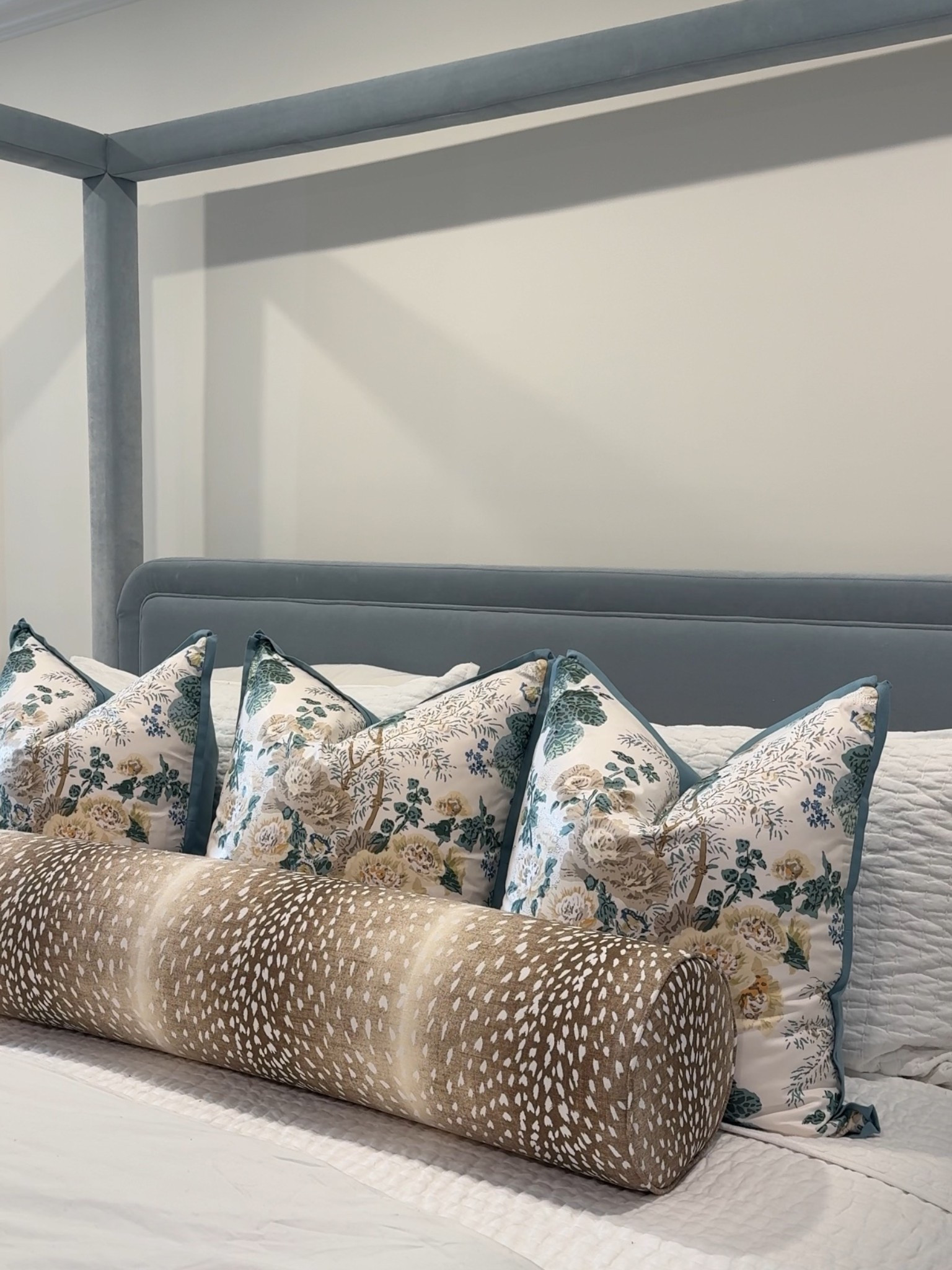 Bedroom inspo 
Pillows 

Bed is the color sterling 

#LTKdayinmylife #LTKHome