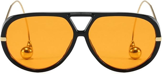 willochra Vintage Oversized Pilot Shield Sunglasses Women Luxury Trendy Sun Glasses For Ladies Bi... | Amazon (US)