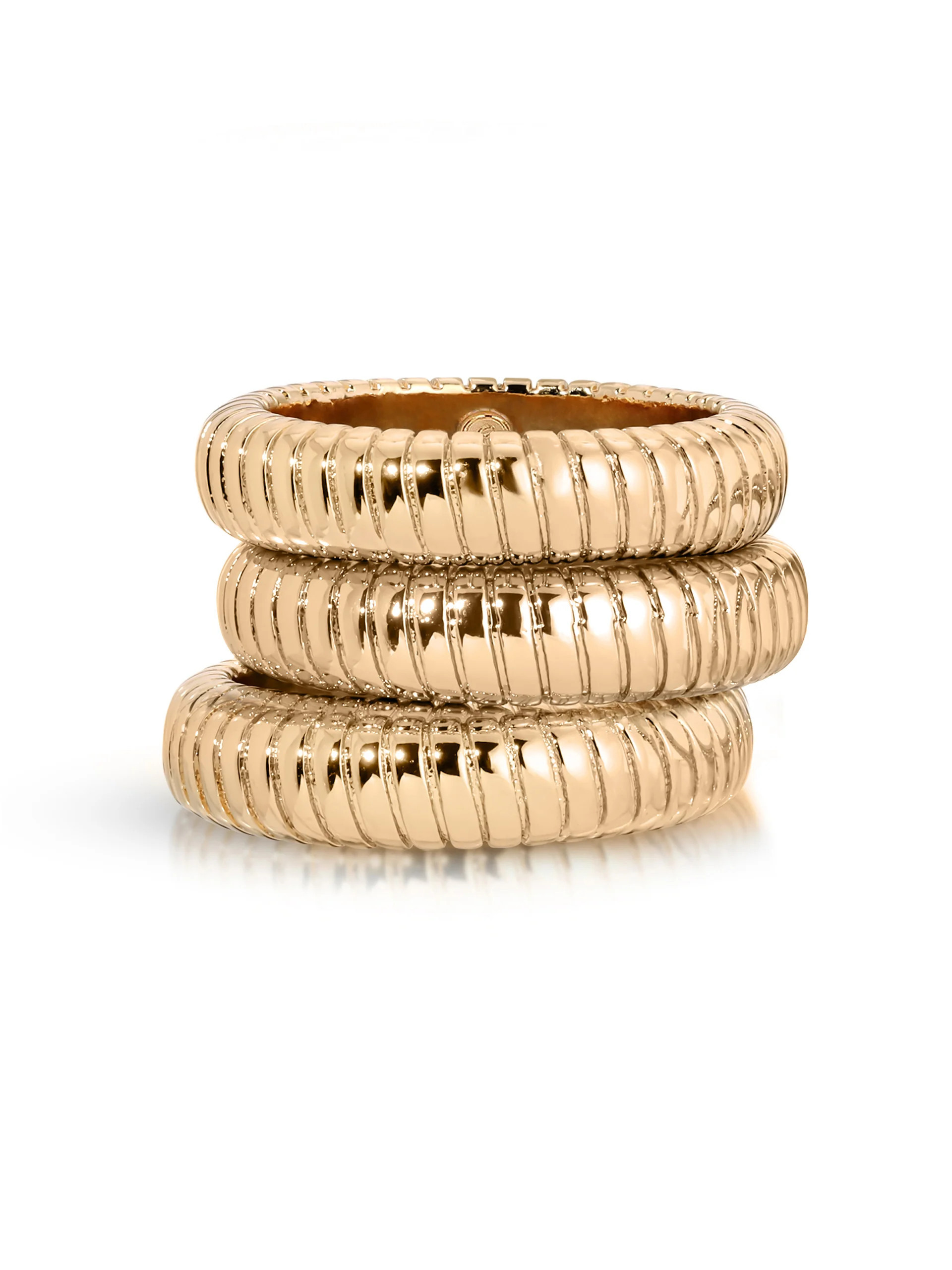 Ribbed Flex Ring Set of 3 | Ettika