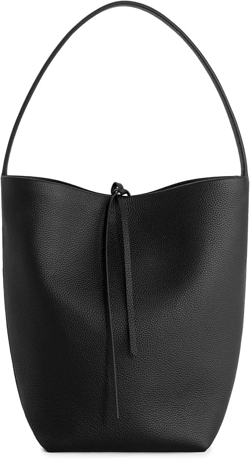 befen Genuine Leather Bucket Bag for Women, Soft Pebbled Leather Bucket Shoulder Bag, Everyday Ca... | Amazon (US)