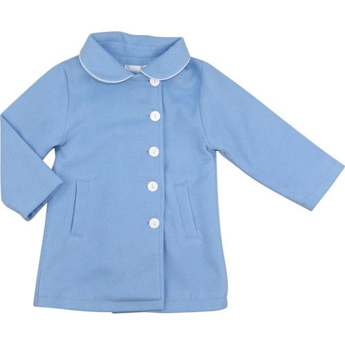 Boys Blue Wool Coat | Cecil and Lou