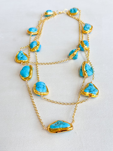 Triple Turquoise Necklace | Easton Elle US