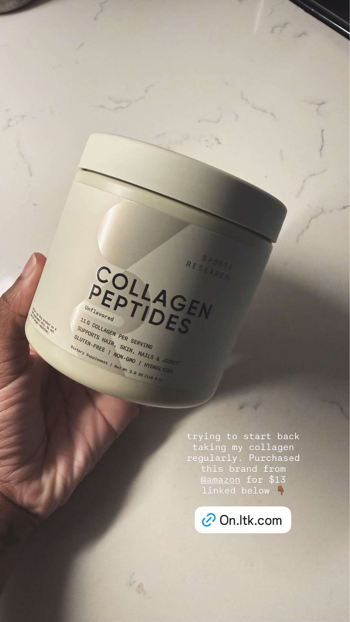 Love this collagen ordered from Amazon. Mixes super well

#LTKmorningroutine #LTKActive #LTKfitnessgoals