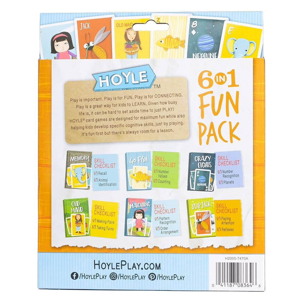 Hoyle 6-in-1 Kids Card Game | Amazon (US)