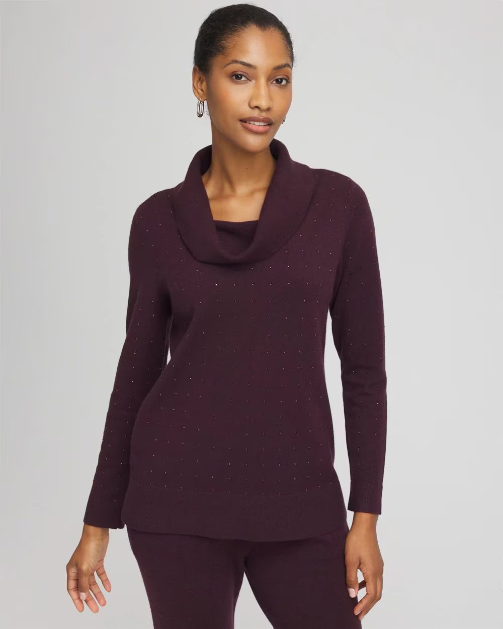 Zenergy® Luxe Diamante Cowlneck Tunic | Chico's
