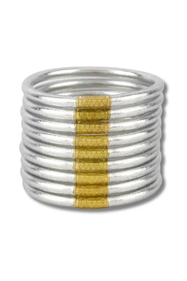 BudhaGirl Silver Bracelets Set of 9 | The Willow Tree