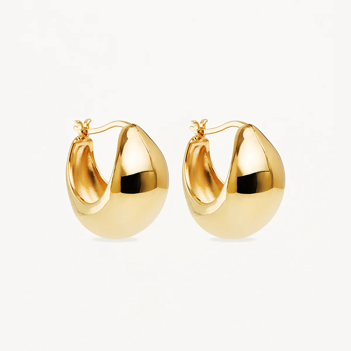 18k Gold Vermeil Sunkissed Large Hoops | By Charlotte