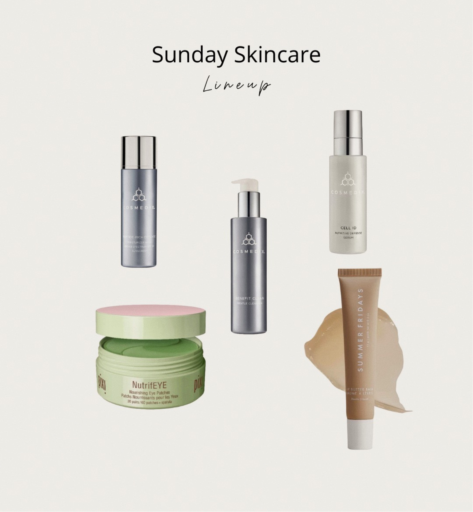Sunday skincare lineup

#LTKbeauty #LTKsalealert #LTKunder100