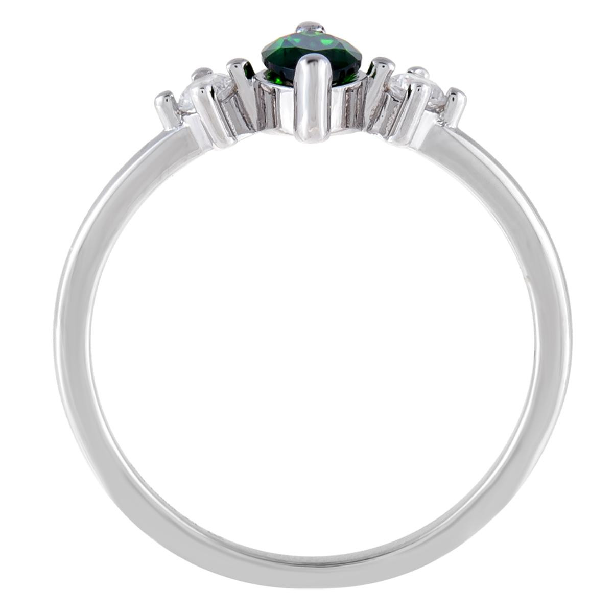 Radiance by Absolute™ Simulated Emerald and Clear Stone Marquise Ring | HSN