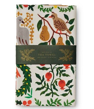 Rifle Paper Co. Holiday Christmastide Tea Towel | Dillard's | Dillard's