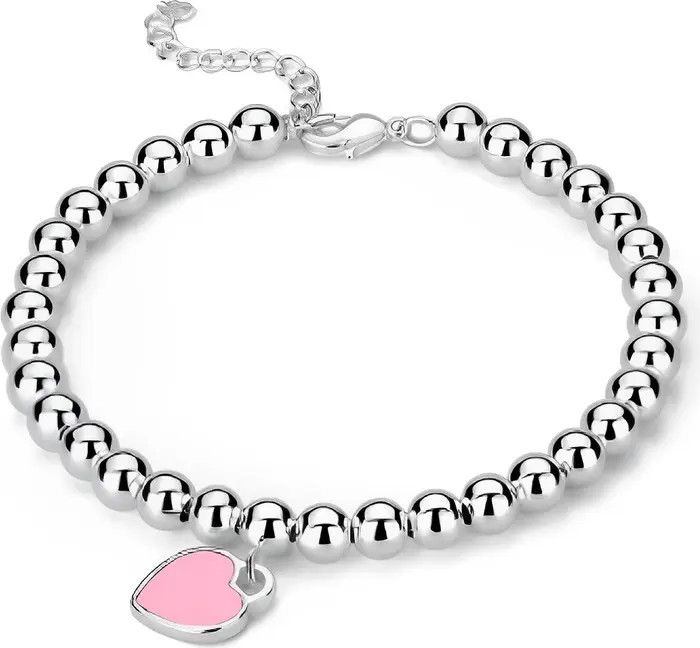 Donatello Gian Beaded Pink Heart Bracelet | Nordstrom | Nordstrom