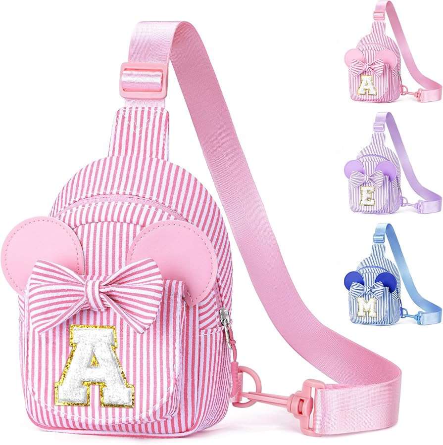YOOLIFE Sling Bags for Girls Kids - Gifts for Kids Girls | Initial Small Crossbody Belt Bag Purse... | Amazon (US)