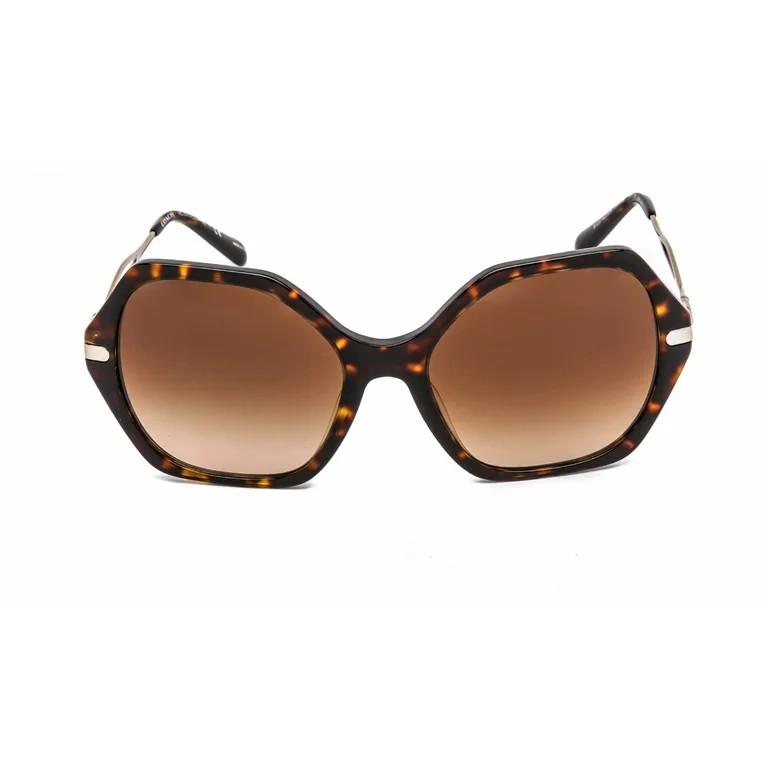 Coach C3345 HC 8315 Plastic Womens Geometric Sunglasses Dark Tortoise 57mm Adult | Walmart (US)