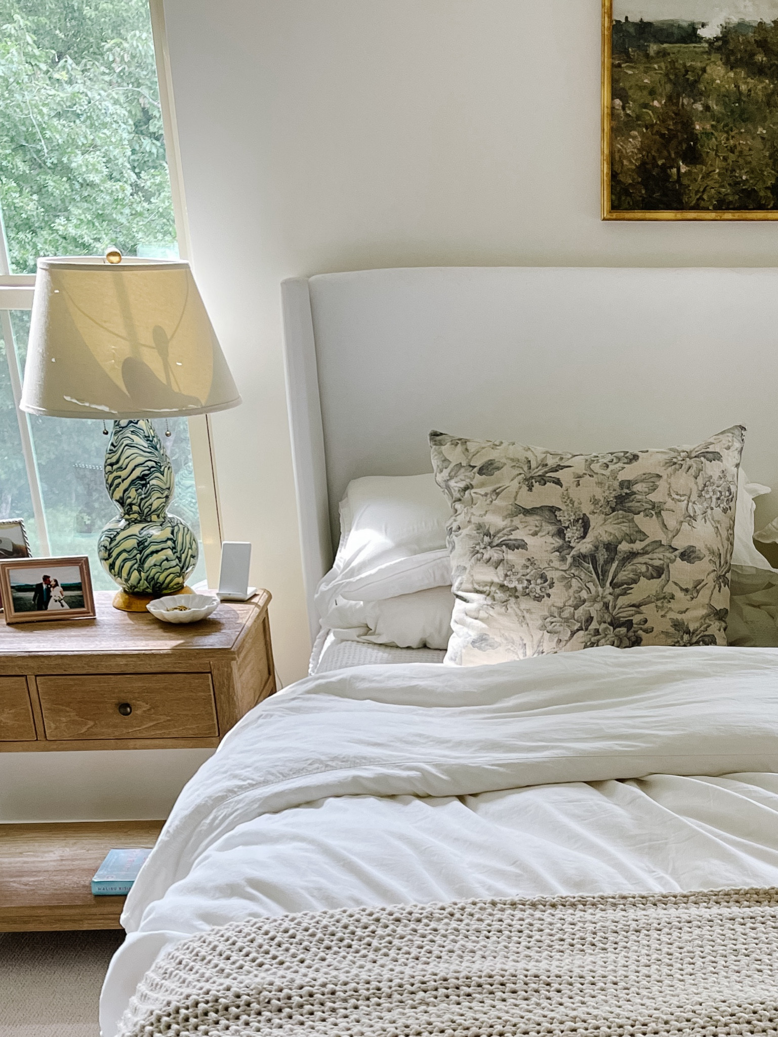 Our primary bedroom 

#percalebedding #primarybedroomdecor 
#LTKover40 #LTKhome