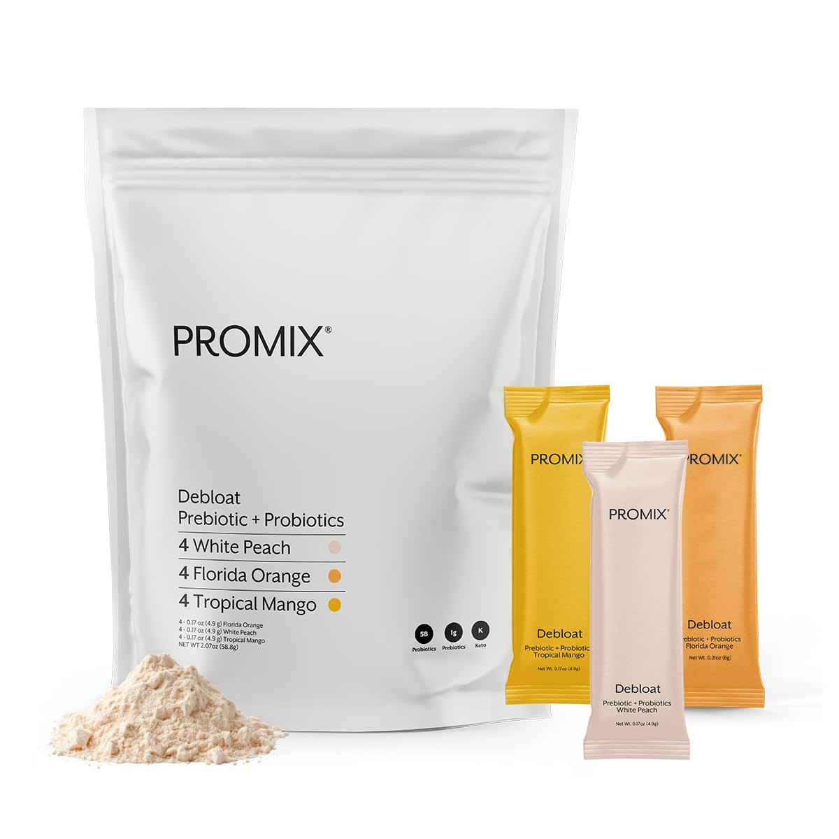 ProMix Nutrition Debloat Prebiotics and Probiotics - Digestive Health, Nausea Relief, Gut Repair,... | Amazon (US)