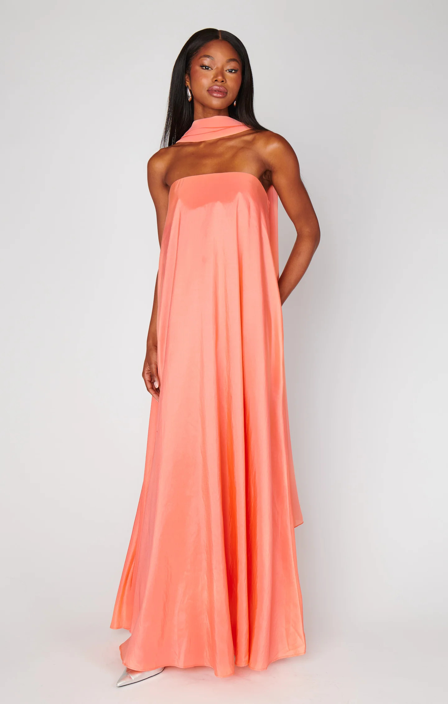Tinsley Tube Dress ~ Cantaloupe Light Taffeta | Show Me Your Mumu