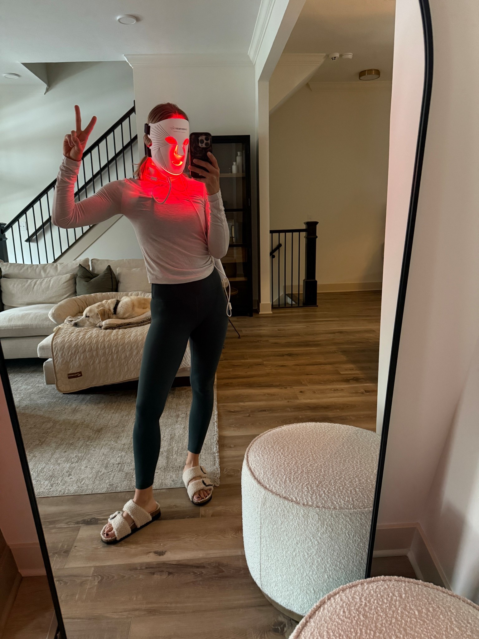 Wearing XS leggings, medium sports bra, small cashmere blend heat tech long sleeve, sandals tts (old style, linked similar)

Mask Code: LINDSEY10

#LTKselfcare #LTKActive #LTKBeauty