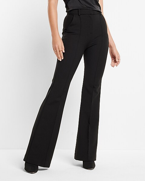 Super High Waisted Seamed Flare Pant | Express