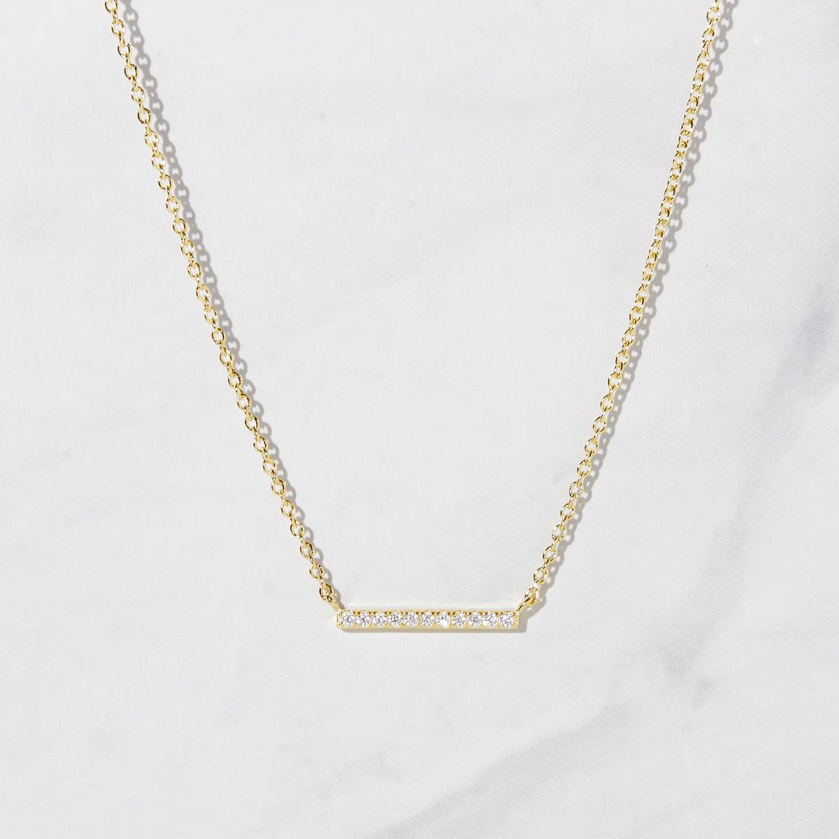 Dainty Bar Necklace | Sami Jewels