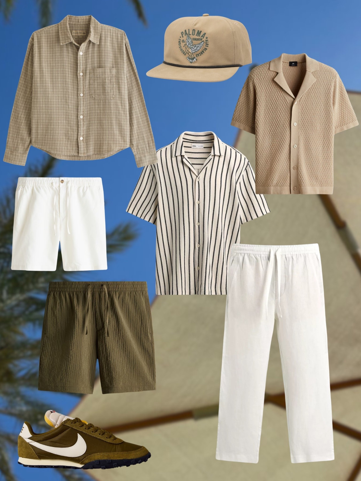 Striped shirt and pants area Zara 