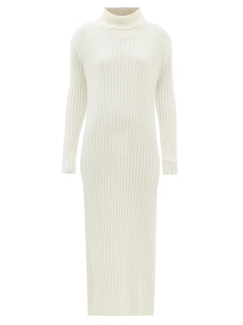 Lisa Yang - Lauren Ribbed-cashmere Maxi Dress - Womens - Cream | Matches (US)